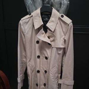 Coach Beige Double-Breasted Trench Coat